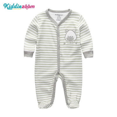 

Kiddiezoom Jumpsuit Long Sleeve Spring Autumn Baby Rompers Cotton Newborn 0-12Months Baby Clothes Stars Stripes Baby Supplies