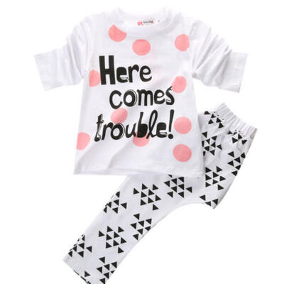 

Baby Girls Boys Toddler Long Sleeve TopsPants 2PCS Outfits Set Costume 6M-4Y