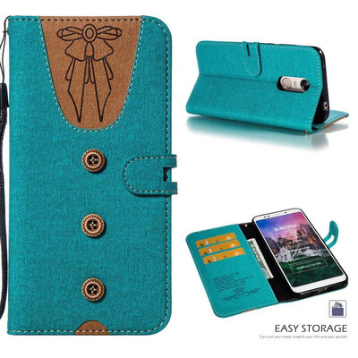 

MOONCASE Millet Red Rice Note 5 Red Rice 5 Plus Stitching Embossed Womens Leather Case - Green