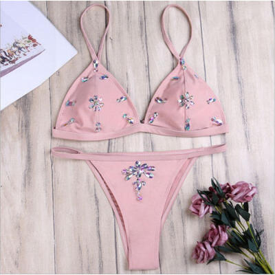 

HOT Women Summer Swimwear Bikini Set Push-up Padded Bra Bathing Suit Swimsuit US