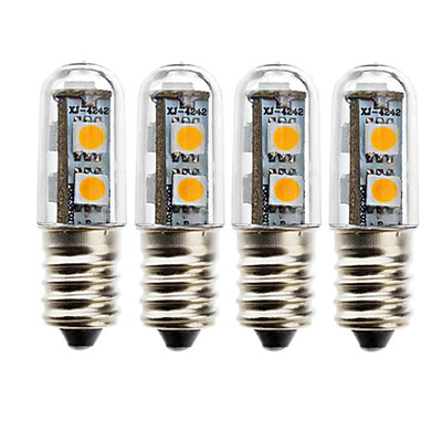 

Sencart 4Pcs E14 7x5050 SMD White Warm White Light LED Refrigerator Bulb 1W AC220V