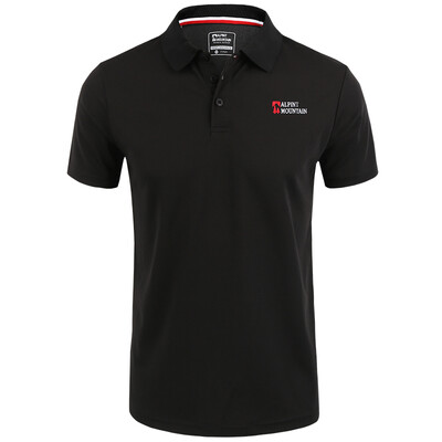 

Elmont ALPINT MOUNTAIN outdoor sports POLO quick dry quick dry breathable collar short sleeve speed dry suit practice training suit 640-512 black L
