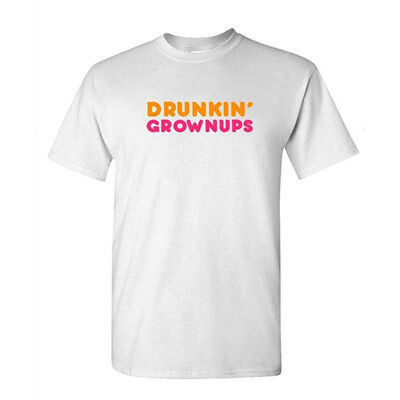

Drunkin Grownups - Parody Alcohol Party - Mens Cotton T-Shirt
