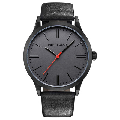 

BOFUTE Male Watches Business Watch Concise Japanese Quartz Movement Waterproof Genuine Leather Strap 0058G