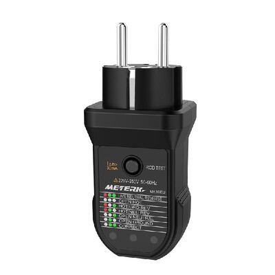 

Meterk Advanced GFCI Electric Socket Tester Automatic Neutral Live Earth Wire Testing Circuit Polarity Detector Wall Plug Breaker