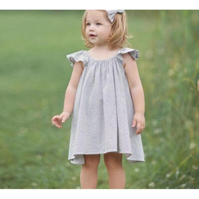

Kids Baby Girls Princess Beach Dress Casual Sundress Clothes Short Dresses Tops