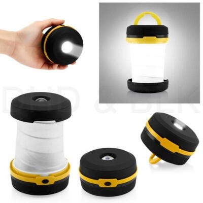 

1X Portable Camping Lantern USB LED Hiking Night Lamp Collapsable Flashlight