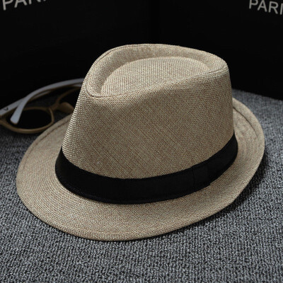 

Unisex Straw Fedora Sun Hat Panama Trilby Crushable Mens Lady Foldable Travel