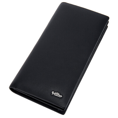 

Goldlion Goldlion new men wallet business casual multi-functional wallet leather wallet clip long black B715009-111