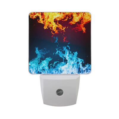 

ALAZA LED Night Light With Smart Dusk To Dawn SensorDragonfly And Bucket Of Blossoms Plug In Night Light