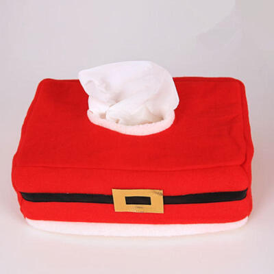 

Christmas Rectangle Applique Tissue Box Cover Paper Holder Home Table Decoration