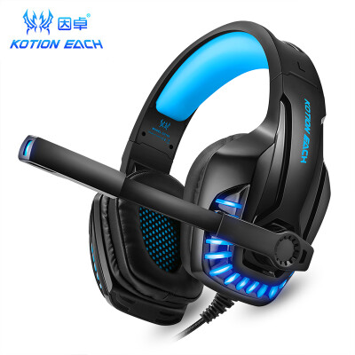 

KOTION EACH G9100 black&blue esports gaming headset head-mounted Jedi survival chicken bar wired with wheat desktop computer mobile phone universal headse