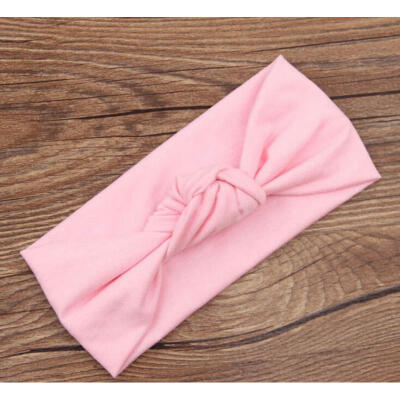 

Kids Girl Baby Toddler Cute Bowknot Knot Cotton Headband Hair Band Headwear