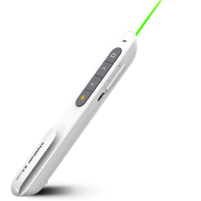 

Promise (KNORVAY) N75C green flip pen laser pen flip pen PPT remote control pen lithium charging white