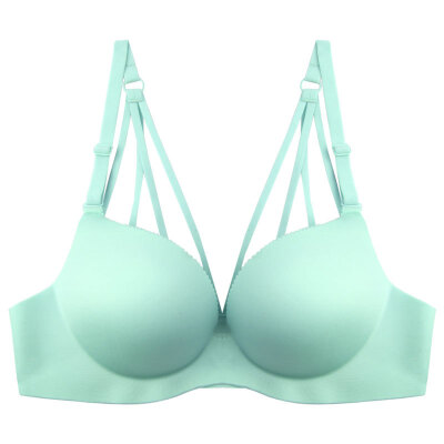 

One piece seamless bra to gather back solid lovely candy color girl sutian smooth comfort authentic cute lingerie bralette