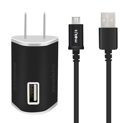 

Микрофон Dual USB Мобильный телефон Зарядное устройство / Зарядное устройство / Универсальное зарядное устройство / USB-адаптер питания / Эндрюс Кабель для передачи данных Комплект 1.5A Черный