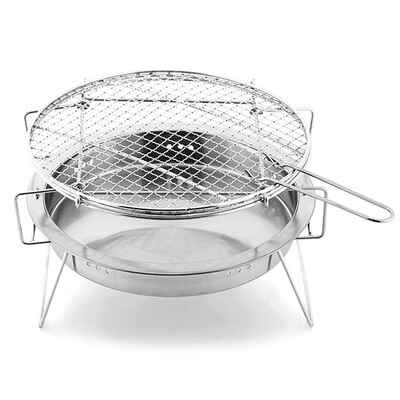 

Stainless Steel BBQ Grill Folding BBQ Grill set accessories Mini Pocket BBQ Grill Barbecue Accessories For Home Park Use