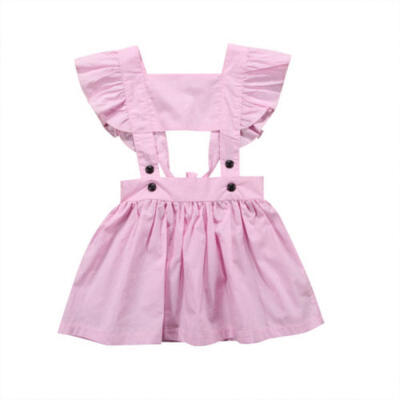 

Kids Baby Girls Princess Bellybutton Dress Summer Sundress Clothes Outfits 1-6Y