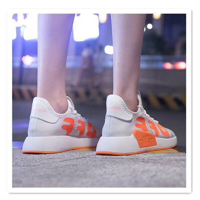 

New breathable mesh casual shoes platform running shoes Korean version of hollow flat sports shoes mesh shoes