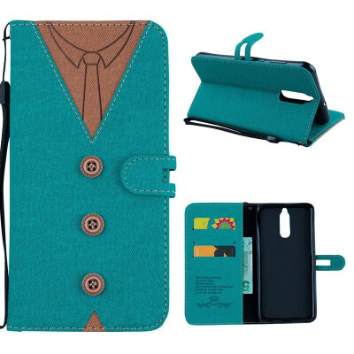 

MOONCASE Huawei Mate 10 Lite stitching embossed mens leather case - green