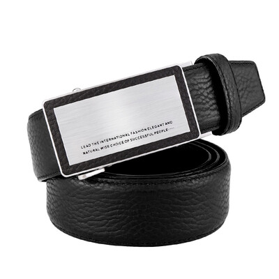 

Cow home belt mens business automatic buckle waist belt leather belt mens leather pants belt 7191 elegant black