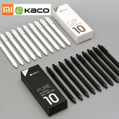 

10PCS Original Xiaomi Mijia Kaco Pen 05mm MI Kaco Ballpoint Pen Core Durable Sign Pen Refill Black Ink