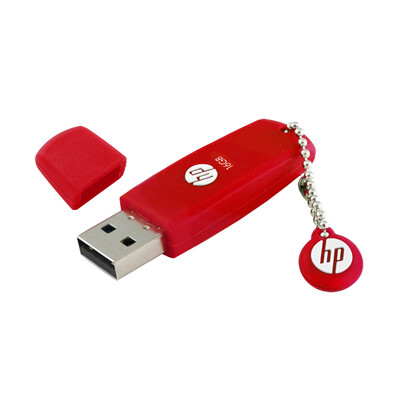 

HP 16GB USB20 U disk v188w red environmental protection rubber U disk