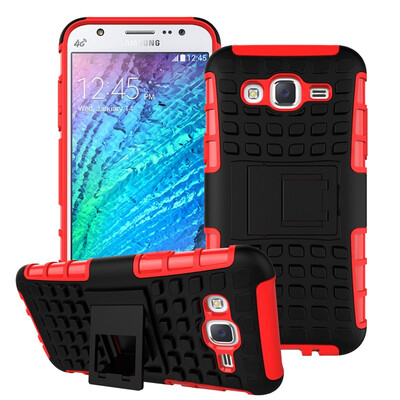 

Fivice Samsung J5 Case TPU anti-fall tire pattern back clip bracket phone case