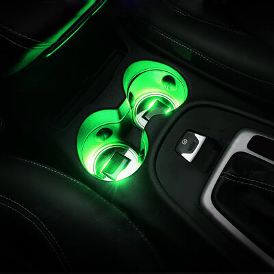 

BRELONG Solar Powered LED Cup Mats Car shiny coasters 72cm 2PCS