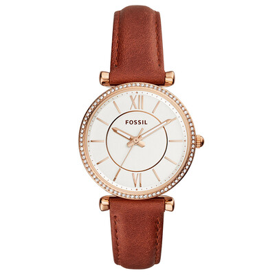 

Fossil watches European&American fashion simple waterproof quartz womens watch new ladies trend fashion watch fresh fashion diamond case red belt female table ES4428