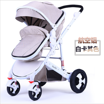 

High landscape baby strollers can sit or lie down&fold up four wheel baby strollers shock absorbing aluminum alloy baby stroll