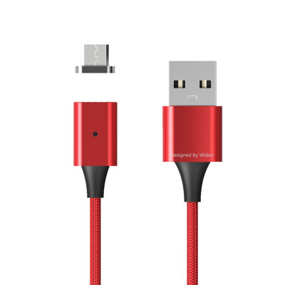 

WSKEN X-Cable Lite Metal Magnetic Cable Micro USB Cable LED Indicator Strong Magnetism Durable Dustproof Charging Cable for Micro