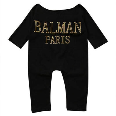 

UK Baby Kids Boys Girl Letter Romper Jumpsuit Bodysuit Clothes Outfits 0-5Y