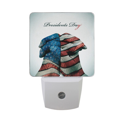 

ALAZA LED Night Light With Smart Dusk To Dawn SensorPresidents Day United States Plug In Night Light