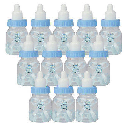 

12 Fillable Bottle Baby Shower Favors Decor Keepsake Plastic Milk Bottle Hot