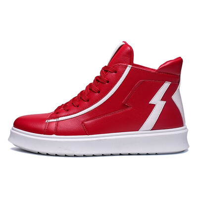 

2018 autumn new mens shoes tide male Korean version of the trend of high-top shoes mens port wind Gaobang shoes personality casu