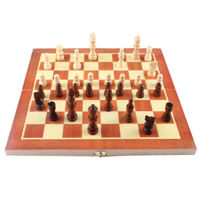 

MyMei Funny Folding Folable Wooden International Chess Set Board Game Funny Game Sports Entertainment