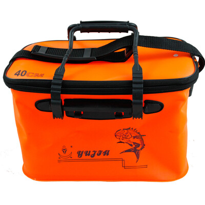 

Tai Yu multi-functional outdoor EVA fishing box live fish plate Taiwan fishing box thick folding fishing bucket fishing supplies Yujia series 40cm TY2009 orange