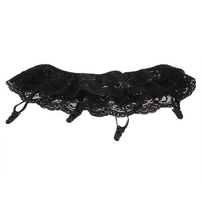 

Sexy Lady 2 Layer Floral Lace Garter Belt Lingerie Skirt Stocking Suspender