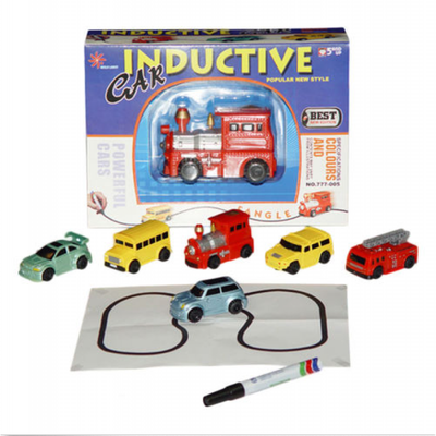 

Follow Any Drawn Line Magic Pen Inductive Toy Car Bus Model Include Battery DE