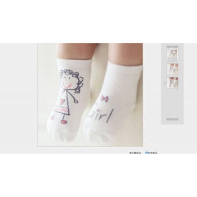 

Baby Cotton Socks Newborn Infant Floor Sock Boys Girls Kids Cartoon Printed 0-4T