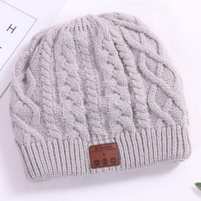 

Soft Warm Beanie Hat Wireless Bluetooth Smart Cap Headset Headphone Speaker Mic