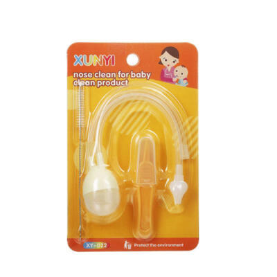 

3PCS Newborn Baby Safety Nose Cleaner Vacuum Suction Nasal Aspirator Flu Protect