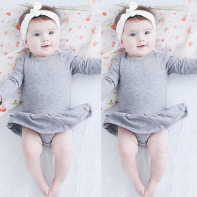 

Nouveau-né Enfants Nourrisson Bébé Fille Barboteuse Combinaison Tunique
