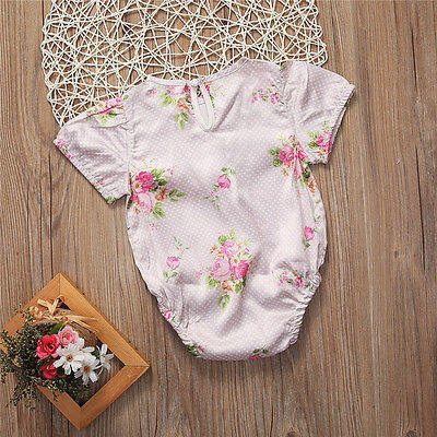 

2018 Summer Newborn Baby Girls Bodysuit Romper Jumpsuit Outfits Sunsuit Clothes