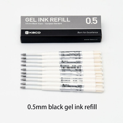 

Kaco G2 Retractable Gel Ink Refills BlackBlueRedDark blue Fine Point 05mm for Roller Ball Pens 10pcspack