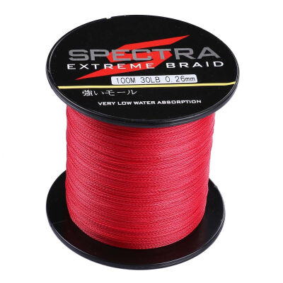 

100M-2000M 6LB-300LB Test Red 100PE Dyneema Braided Fishing Line