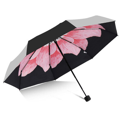 

Cmon pink umbrella parasol sunscreen umbrella black plastic small black umbrella folding umbrella umbrella female anti-UV 8