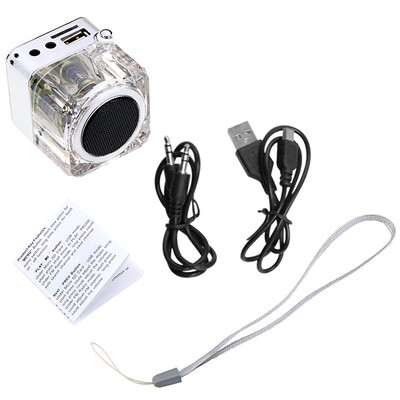 

Mini Digital Portable Music MP34 Player TF USB Disk Speaker FM Radio Red