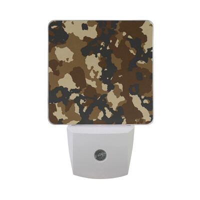 

ALAZA LED Camouflage Night Light With Smart Dusk To Dawn SensorArmy Green Pattern Plug In Night Light